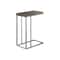 Monarch Specialties Accent Table - Dark Taupe With Chrome Metal I 3253 - alternate 1